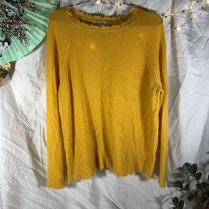 Minnie Rose Yellow Cashmere Sweater (medium)